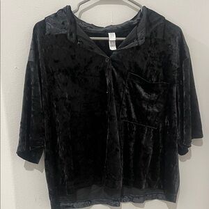 Stars Above Black Velvet Hoodie